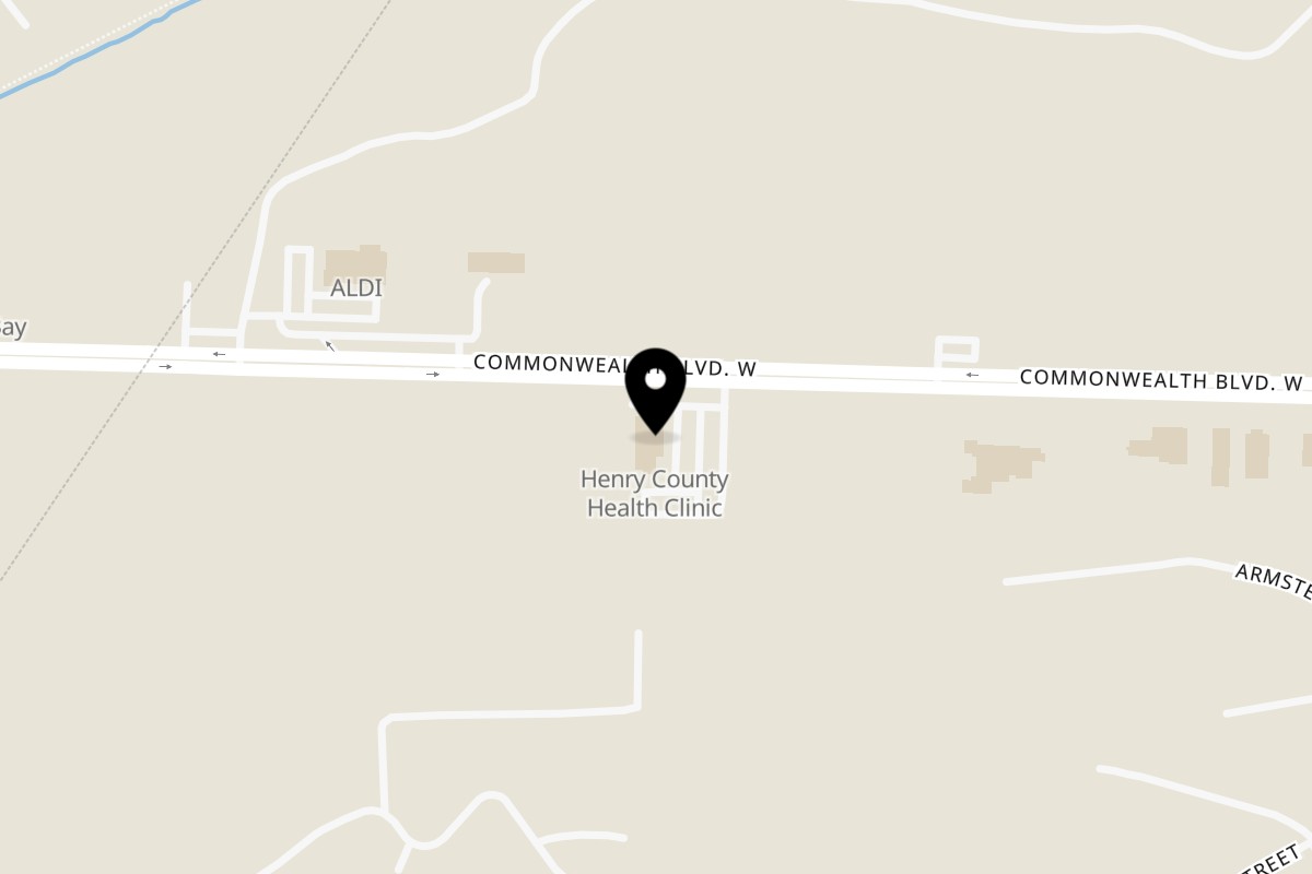 Map showing the location of Chopstix Martinsville on 361 Commonwealth Blvd W in Martinsville